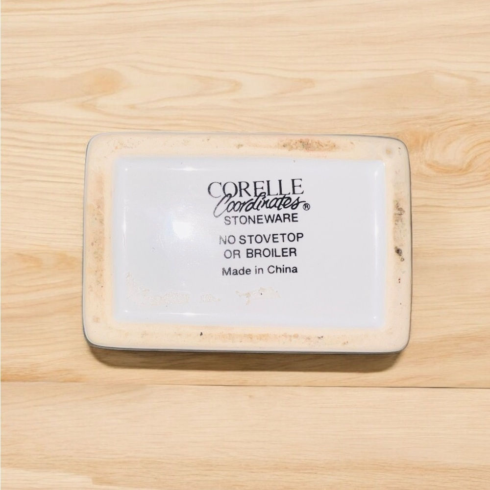 Corelle Stoneware Barn LANDSCAPE Pattern Sweetener Sugar Packet Holder - Picture 4 of 6
